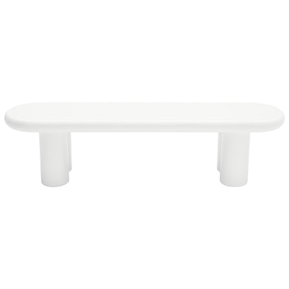 Weißer 160 x 40 x 40 cm großer TV-Schrank, moderner TV-Tisch im minimalistischen Stil mit 4 stabilen Stützbeinen, geeignet für Fernseher bis zu 65 Zoll