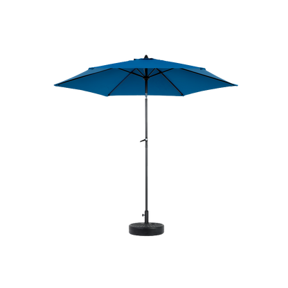 14.8 Ft Double Sided Outdoor Umbrella Rectangular Large with Crank (Blue)(No Base)