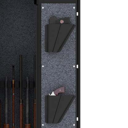 Gewehrschrank für 5 Langwaffen, Gewehrsafe für Gewehre und Pistolen, Schrotflinten-Safe, Schnellzugriff. Geeignet zur sicheren Aufbewahrung von Langwaffen und Schuss. H 138 cm × B 30 cm × T 30 cm
