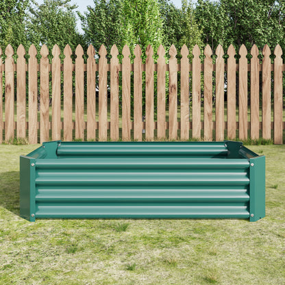 Hochbeet Metall Pflanzenbeet, Hochbeete für Garten aus robustem Stahlblech mit stabilem Design, Rostschutz und Langer Haltbarkeit, Hochbeet Bausatz ohne Boden, Ideal für Gemüse, Kräuter & Blumen Anthr