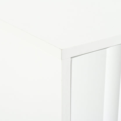 Weißes TV-Schrank, 190 cm lang x 38 cm breit x 48 cm hoch, goldene Tischbeine, gerilltes Türdesign