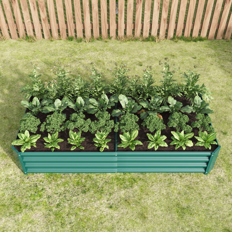 Hochbeet Metall Pflanzenbeet, Hochbeete für Garten aus robustem Stahlblech mit stabilem Design, Rostschutz und Langer Haltbarkeit, Hochbeet Bausatz ohne Boden, Ideal für Gemüse, Kräuter & Blumen Anthr