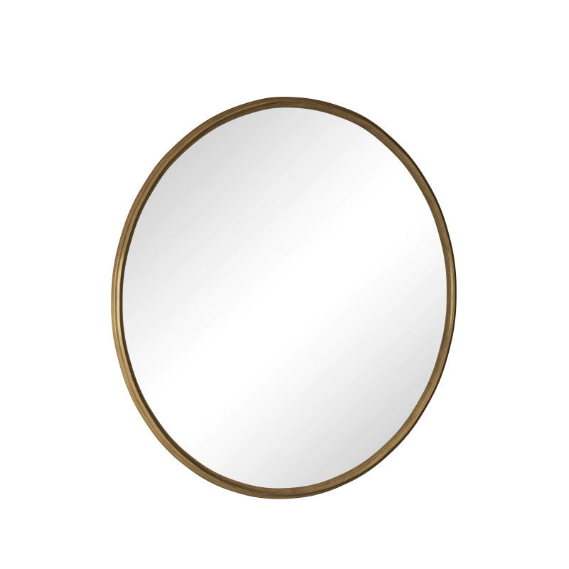 80CM Bronze Round Mirror, Bathroom Mirror for Wall, Round Wall Mirror Metal Frame, for Wall, Living Room, Bedroom, Vanity, Entryway, Hallway