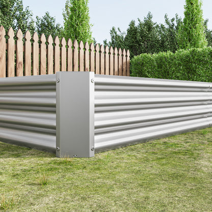 Hochbeet Metall Pflanzenbeet, Hochbeete für Garten aus robustem Stahlblech mit stabilem Design, Rostschutz und Langer Haltbarkeit, Hochbeet Bausatz ohne Boden, Ideal für Gemüse, Kräuter & Blumen Anthr