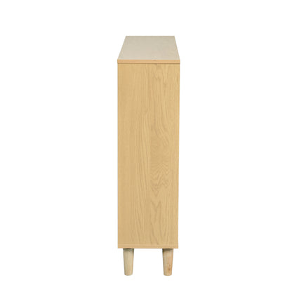 Schuhschrank mit 4 Klappschubladen, Schuhregal für Flur, Schlafzimmer, Wohnung,Holzmöbel, Landhausstil