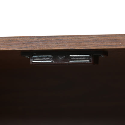 Sideboard mit 2 Rattan verzierten Türen und 2 Schubladen Kommode Küchenschrank, Mehrzweckschrank, Highboard mit Metallgriffe, für Schlafzimmer & Wohnräume & Büro