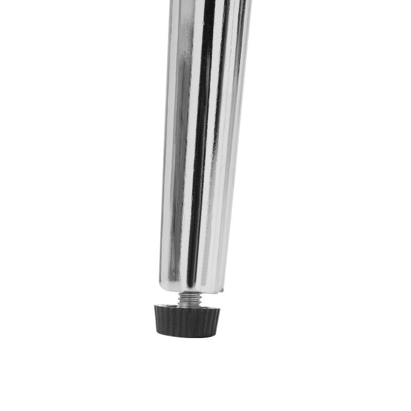 Samt-Esszimmerstuhl, 2er-Set, Lounge-Stuhl mit vier Silberne Metallstützbeinen, Lendenwirbelstütze, Beige