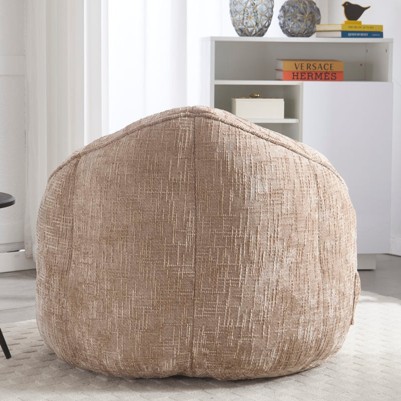 Sitzsack Sofa Stuhl für Erwachsene mit Fußstütze, Khaki