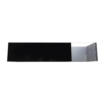 TV-Schränke, Lowboards, Hochglanz-Wohnzimmermöbel. Glastrennwände und variable LED-Beleuchtung. Es verbindet natürlichen, rustikalen Stil mit modernem Design.