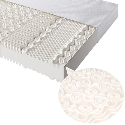 Kaltschaummatratze, 90x200, 7 Zonen Komfortschaummatratze, 20 cm hoch, H3,H2, Ergonomische Kaltschaummatratze mit Griffe