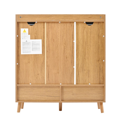 Schuhschrank mit verstellbaren Einlegeböden – Minimalistischer Home Organizer: H99 cm x B90 cm x T35 cm