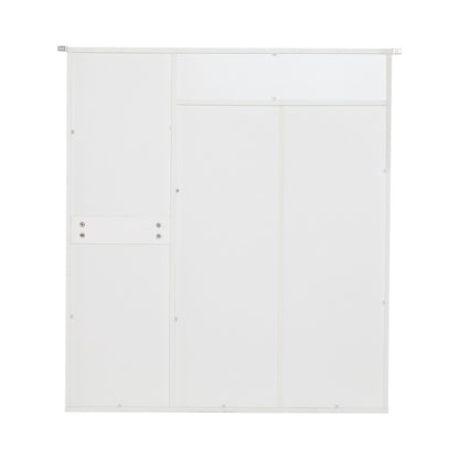 Moderne Schuhschrank, mit verstellbaren Regalen, goldenen Griffen, Schubladen, Klappschuhschrank und Türen,  weiß, B95/D24/H107.5