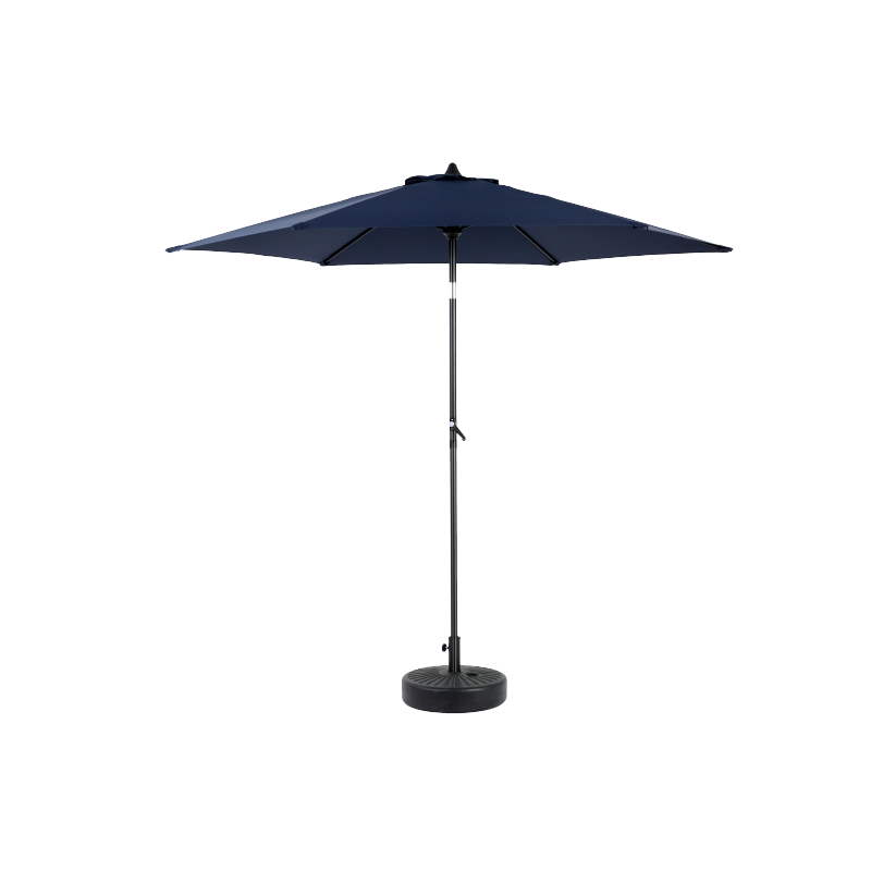14.8 Ft Double Sided Outdoor Umbrella Rectangular Large with Crank (Navy Blue)(No Base)