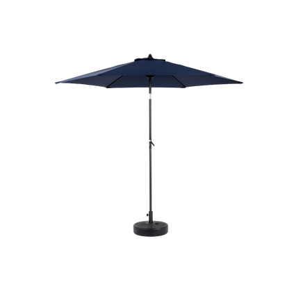 14.8 Ft Double Sided Outdoor Umbrella Rectangular Large with Crank (Navy Blue)(No Base)