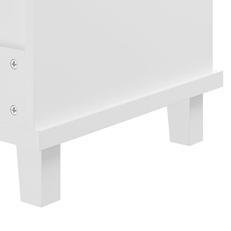 Speisewagen (134 x 46 x 92 cm), moderner und einfacher weißer Speisewagen, kombiniertes Schubladen-Aufbewahrungsschrank-Design, mobiles und festes Dual-Use-Design, geeignet für Privat- und Gewerbeküch