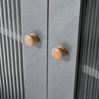 Moderner klappbarer Esstisch mit LED-Beleuchtung und einstellbarer Farbwechselfunktion, Grau