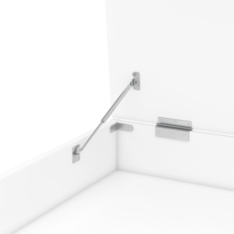 Faltbarer Schreibtisch – Multifunktional, klappbar, mit europäischen Steckdosen, Clamshell-Design zum Verstecken von Unordnung auf dem Schreibtisch