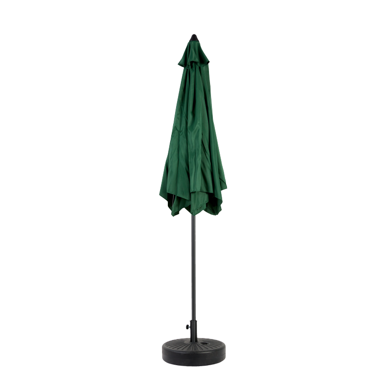 14.8 Ft Double Sided Outdoor Umbrella Rectangular Large with Crank (Dark Green)(No Base)