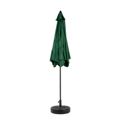 14.8 Ft Double Sided Outdoor Umbrella Rectangular Large with Crank (Dark Green)(No Base)