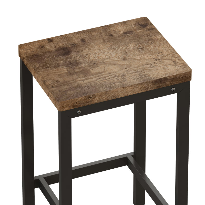 148CM Modern Design Kitchen Dining Table, Pub Table, Long Dining Table Set with 3 Stools;148CM Modernes Design Küche Esstisch, Kneipentisch, Langer Esstisch Set mit 3 Hockern, Einfache Montage, Natur