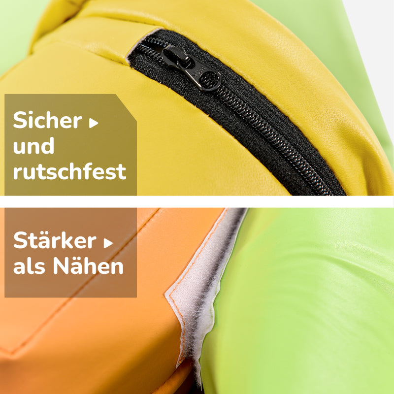 6 TLG Riesenbausteine zum Toben & Klettern Großbausteine für Kinder. Treppe und Rutsche für Kinder - Spielzeug zum Klettern, Rutschen und Krabbeln. im Vorschulalter & Babys Softbausteine, bunt.
