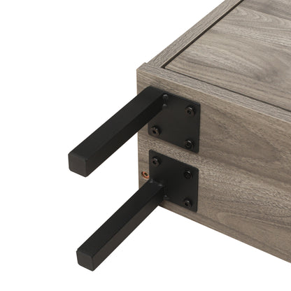 Schuhschrank mit zwei Türen, austauschbaren halbrunden Türfronten und Rattan-Oberfläche, geeignet für den Eingangsbereich und andere Szenen, Retro-grauer