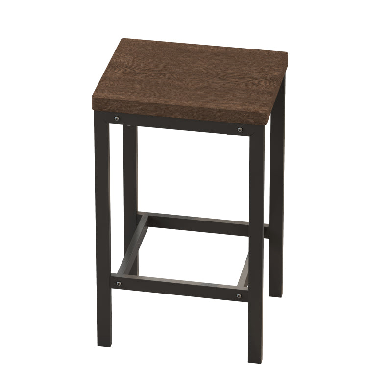 148CM Modern Design Kitchen Dining Table,Pub Table,Long Dining Table Set with 3 Stools;148CM Modernes Design Küche Esstisch,Kneipentisch,Langer Esstisch Set mit 3 Hockern,Einfache Montage,Dunkelbraun