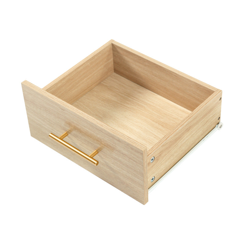 Rattan kommode mit 3-Schubladen und 2-Rattan-Türer,kommode schrank, Schminktisch, für Schlafzimmer und Wohnzimmer, Verstellbare Regale, Kippschutz, 120 x 40 x 74 cm, Sonoma Eiche