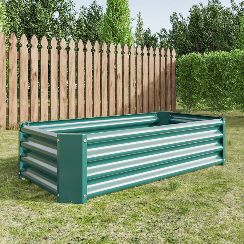 Hochbeet Metall Pflanzenbeet, Hochbeete für Garten aus robustem Stahlblech mit stabilem Design, Rostschutz und Langer Haltbarkeit, Hochbeet Bausatz ohne Boden, Ideal für Gemüse, Kräuter & Blumen Anthr