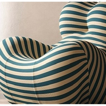 Mamas Umarmung Kompressionssofa, bequeme Rückenlehne, ein Muss für kleine Haushalte, weicher Stoff, faules Evangelium,Blau-Gelb