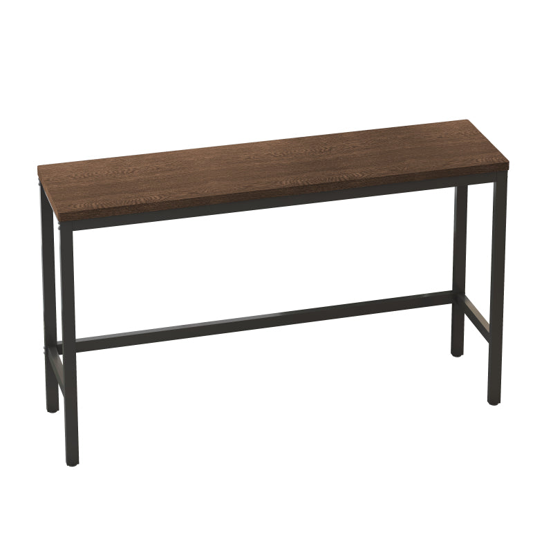 148CM Modern Design Kitchen Dining Table,Pub Table,Long Dining Table Set with 3 Stools;148CM Modernes Design Küche Esstisch,Kneipentisch,Langer Esstisch Set mit 3 Hockern,Einfache Montage,Dunkelbraun