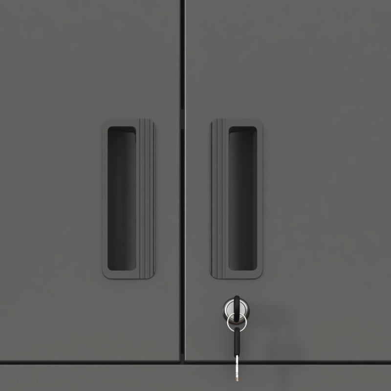 Metall Wandmontage Werkzeug Schrank mit Tür und Fach, Metallwandregal mit Schloss für Garage, Werkstatt, Büro - Umweltfreundlich, Robust, Montageerforderlich, H 77 cm × B 80 cm × T 30 cm