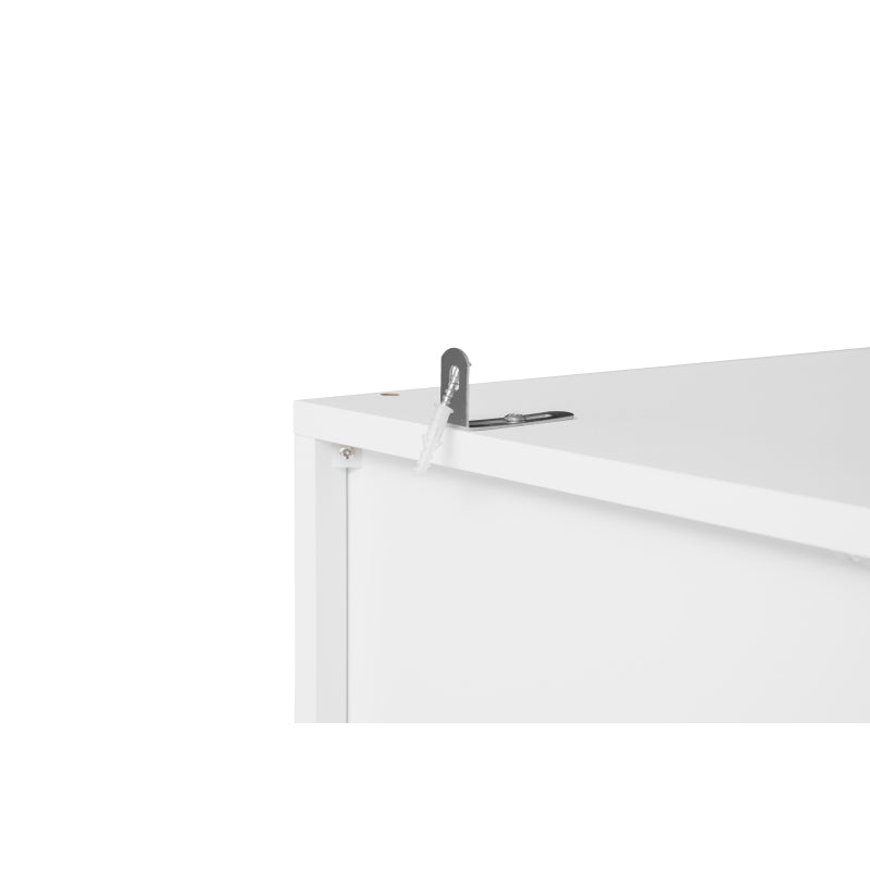 Weißer Aufbewahrungsschrank mit Schnitzmuster – Boho-Garderobenschrank mit Rattangeflecht, 3 Schubladen und Kleiderstange aus Aluminiumlegierung – ideal für Wohnzimmer, Schlafzimmer, Büro oder Arbeits