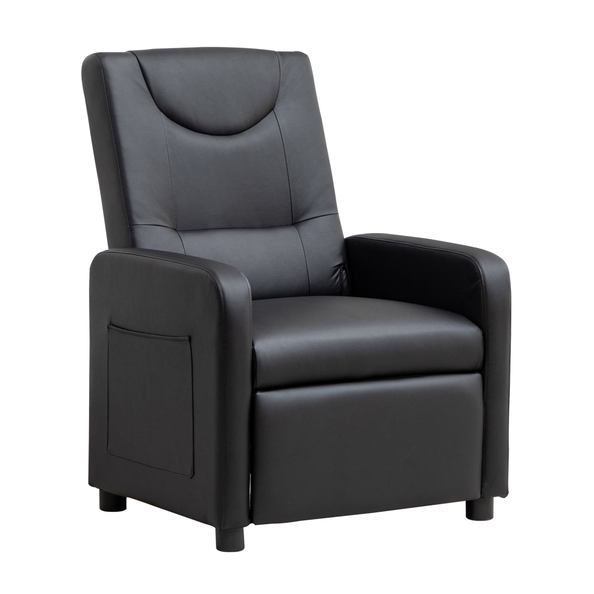 Fernsehsessel Relaxsessel Loungesofa mit Fußstütze Sessel Lehnstuhl Liegesessel Schwarz PU
