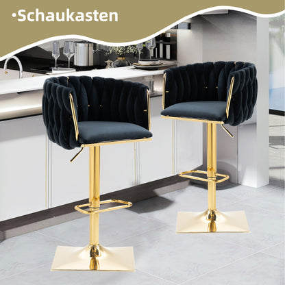 Vintage Barhocker mit Rückenlehne und Fußstütze Counter Höhe Esszimmerstuhl Für Kücheninsel Esszimmer Bar Theke Potluck Party Lounge Bereich