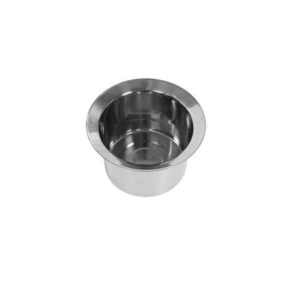Outdoor Aluminum Table with Ice Bucket,Patio Side Table,  Aluminum End Table with Adjustable Footpads, Outdoor Small Coffee Table