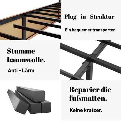High-End-leichte Luxus Stil mit zwei Leder-Weich Kissen, ausgestattet mit 4 abnehmbaren, zweizweckigen Lederbett, kein Boxfeder 160*200
