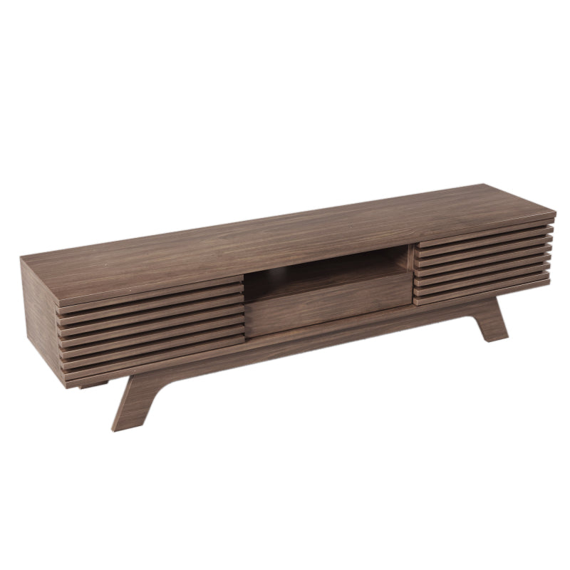 TV-Schrank mit einer Schublade und zwei Türen, TV-Möbel, TV-Panel, TV-Lowboard, TV-Schrank. Einzigartiges Design, Vintage-Holzfarbe.