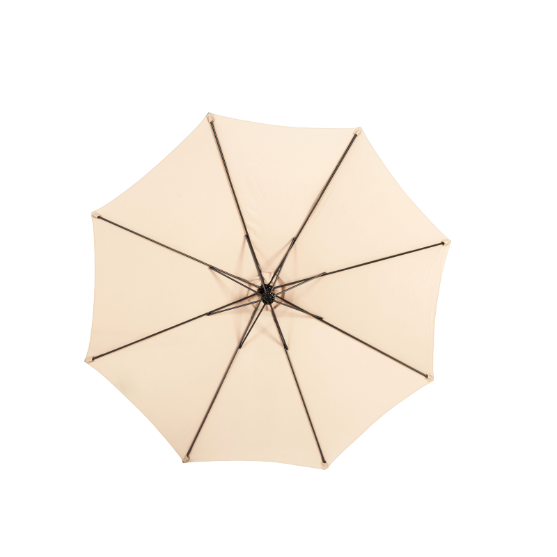14.8 Ft Double Sided Outdoor Umbrella Rectangular Large with Crank(khaki)(No Base)