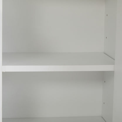 Schuhschrank mit 3 Klappen, 1 Schublade und 1 Tür, Schuhregal, Schuhkipper schmal, Schuhschrank weiß