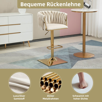 Vintage Barhocker mit Rückenlehne und Fußstütze Counter Höhe Esszimmerstuhl Für Kücheninsel Esszimmer Bar Theke Potluck Party Lounge Bereich