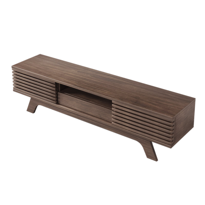 TV-Schrank mit einer Schublade und zwei Türen, TV-Möbel, TV-Panel, TV-Lowboard, TV-Schrank. Einzigartiges Design, Vintage-Holzfarbe.