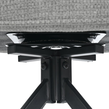 2 Drehbare Stühle mit Kunstleder-Stoff-Kombination, perfekt für Küche und Esszimmer, Grau