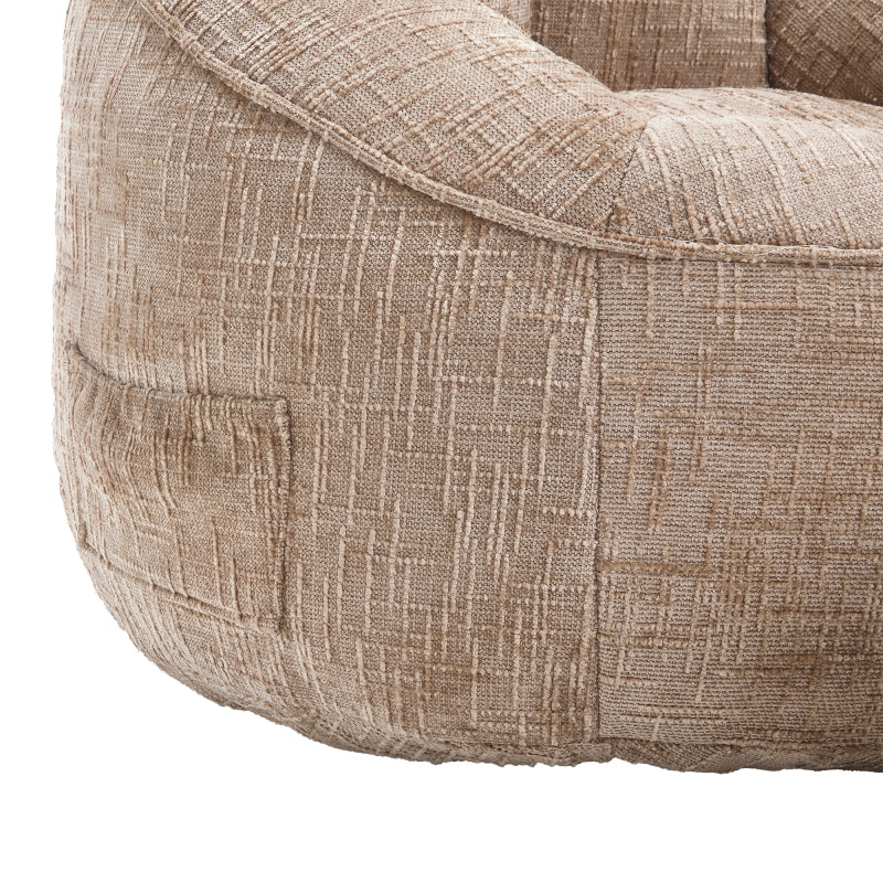Sitzsack Sofa Stuhl für Erwachsene mit Fußstütze, Khaki