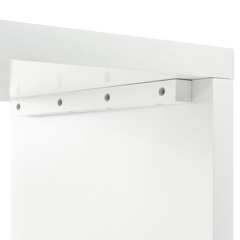 Schminktisch mit Beistelltisch,Bürotisch mit 6 Schubladen,Vergoldeten Griffen,drehbare Tischplatte(180°),lackiert,Blumenmuster,stoßfeste abgerundete Ecken,40T*73H,Weiß (ohne Spiegel und Hocker)