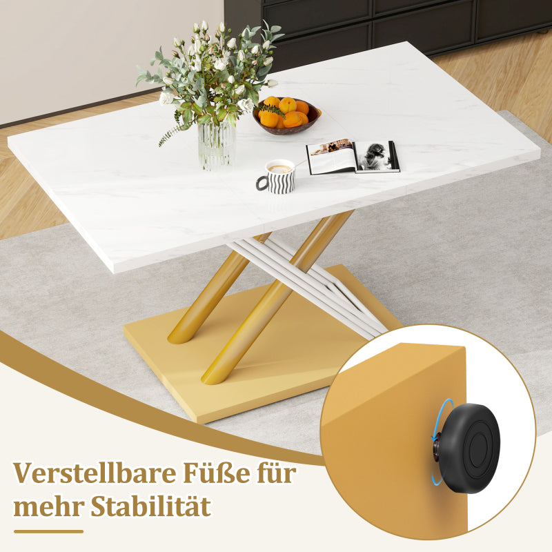 Esstisch Weiß, moderner Küchentisch für Esszimmer und Küche