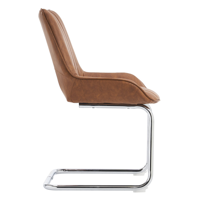 Sorgfältig ausgewählte Küche Wohnzimmer Esszimmer Stühle aus Kunstleder Material für leichtere Wartung! (Satz von 2)