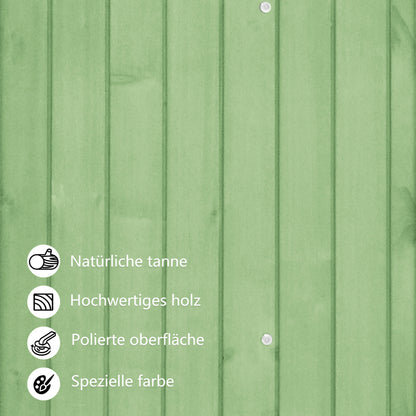 Gerätehaus Gartenschrank Geräteschuppen Geräteschrank, BxT: 124x46 cm,BxTxH:124x46x174cm, auch für kleine Gärten geeignet,Grün, (Holzhütte, 1 St., Gartenhaus)