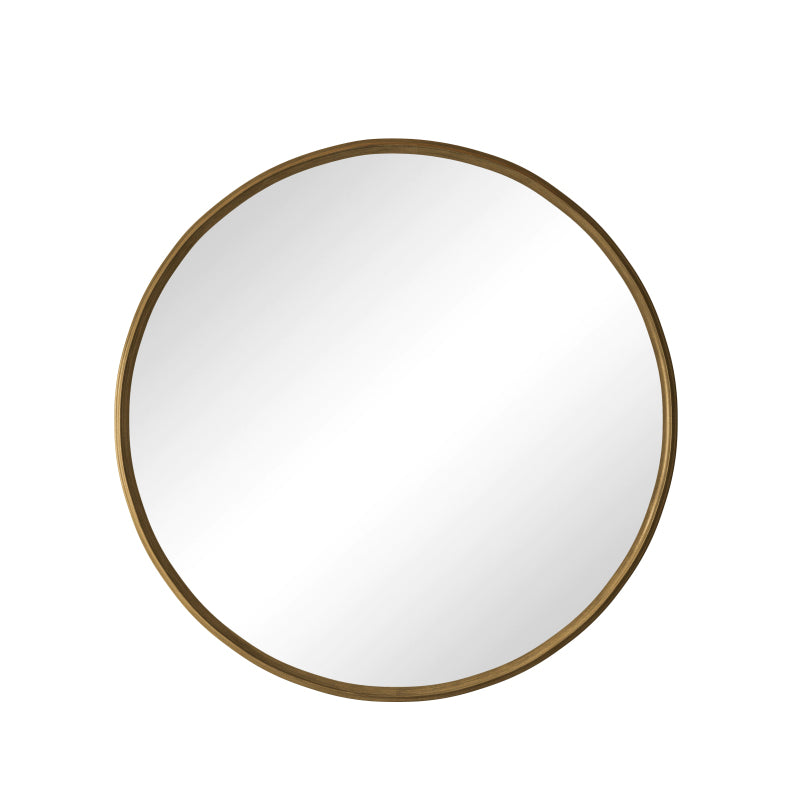 80CM Bronze Round Mirror, Bathroom Mirror for Wall, Round Wall Mirror Metal Frame, for Wall, Living Room, Bedroom, Vanity, Entryway, Hallway