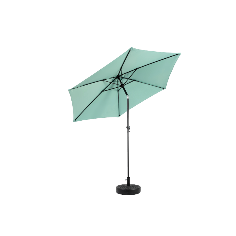 14.8 Ft Double Sided Outdoor Umbrella Rectangular Large with Crank (Light Green)(No Base)